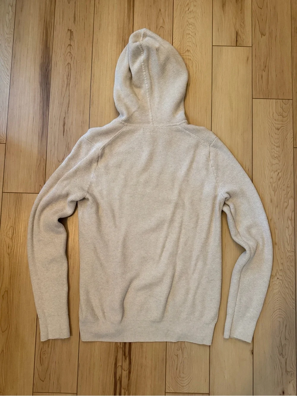 Banana Republic Beige Knit Hooded Pullover
